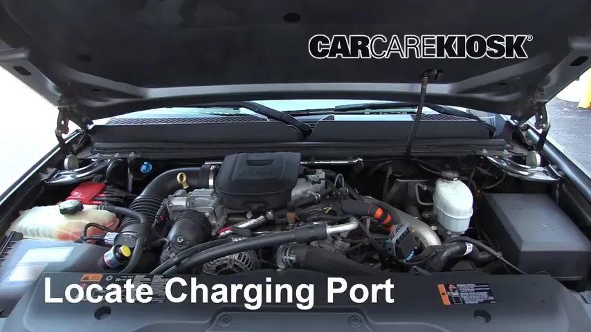 2013 GMC Sierra 3500 HD SLT 6.6L V8 Turbo Diesel Crew Cab Pickup Air Conditioner Recharge Freon
